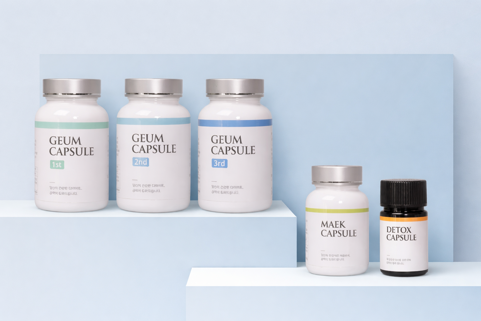 금맥한의원 대표원장이<br>직접 제작한<br><span style="display:inline-block;background:#3b4d8f;color:#fff;padding:4px 16px;margin-top:4px;font-size:1.1em;">금! 맥! 다이어트 캡슐</span>