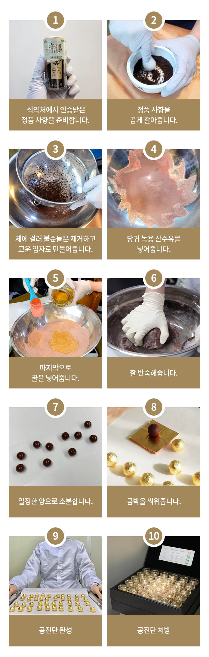 金脈拱辰丹製作工程